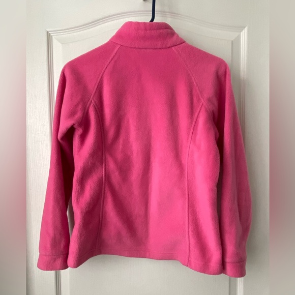 Columbia zip up pink fleece. Size large 14/16. - Picture 2 of 12